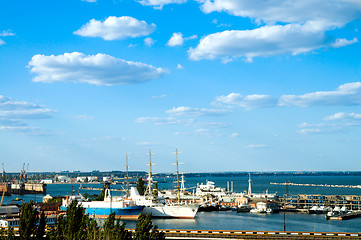 Image showing marine port in Odessa, ukraine