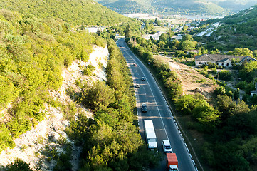 Image showing bird's eye view on Crimeas turnpike