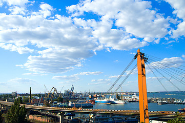 Image showing marine port in Odessa