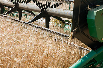 Image showing harvesting time closeup to combine