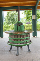 Image showing germany wine press