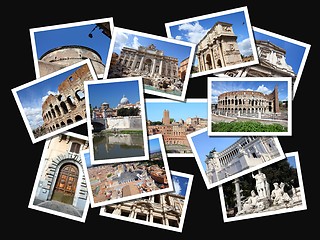 Image showing Rome postcards