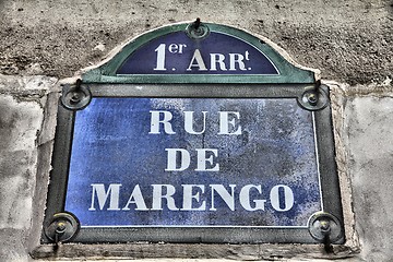 Image showing Street sign in Paris