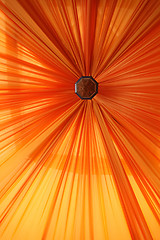 Image showing Abstract orange lines and black hole