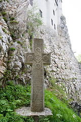Image showing old stone cross