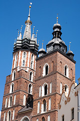 Image showing St. Mary Basilica of Krakow