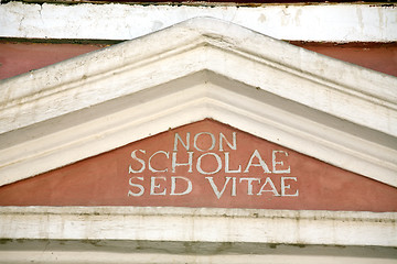 Image showing non scholae sed vitae