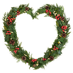 Image showing Christmas Heart Wreath