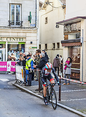 Image showing The Cyclist Monfort Maxime- Paris Nice 2013 Prologue in Houilles