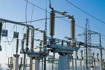 Image showing High Voltage Power Station