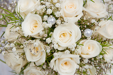 Image showing white wedding bouquet