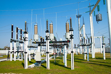 Image showing view to high voltage substation