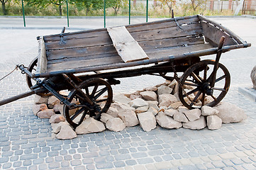 Image showing Old cart in nature