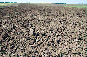 Image showing view on the fallow to horizon field