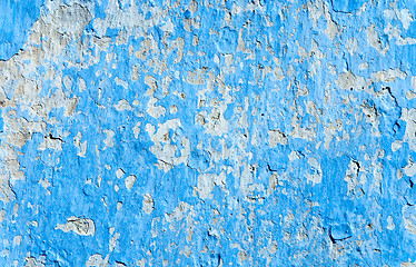 Image showing blue grunge wall as good background