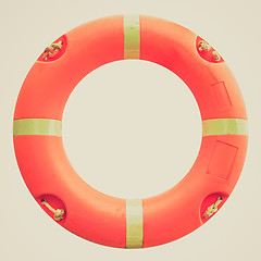 Image showing Retro look Lifebuoy