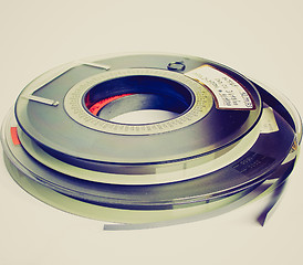 Image showing Retro look Tape reel