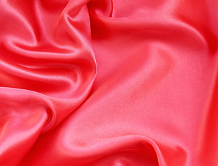 Image showing Smooth Red Silk can use as background 