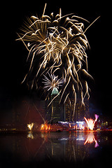 Image showing Singapore Fireworks