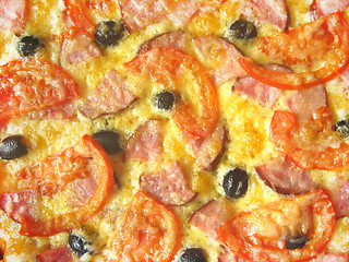 Image showing tasty appetizing pizza