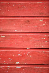Image showing Red painted wood texture