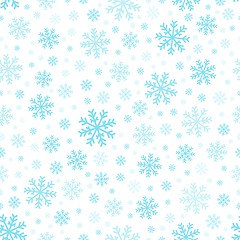 Image showing Seamless background snowflakes 3
