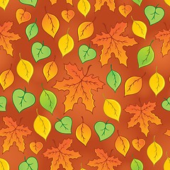 Image showing Leafy seamless background 3