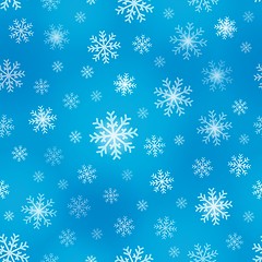 Image showing Seamless background snowflakes 1