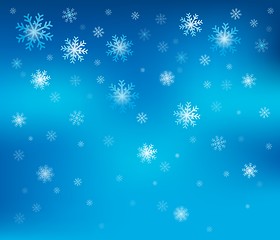 Image showing Snowflake theme background 2