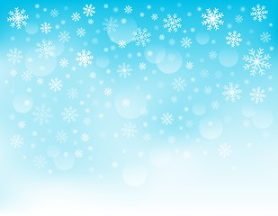 Image showing Snowflake theme background 3