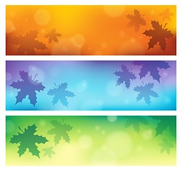 Image showing Autumn theme banners 1