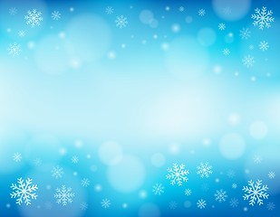 Image showing Snowflake theme background 1