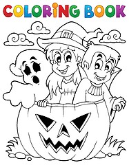 Image showing Coloring book Halloween character 5