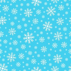 Image showing Seamless background snowflakes 2