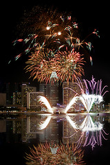 Image showing Singapore Fireworks