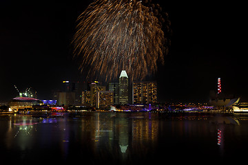 Image showing Singapore Fireworks