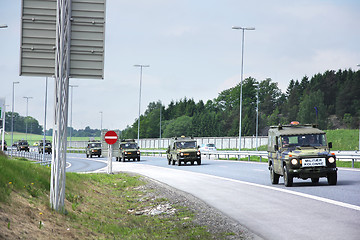 Image showing Military Convoy