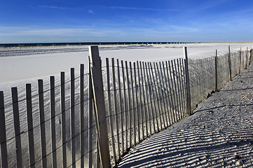 Image showing White sand beach