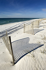 Image showing White sand beach