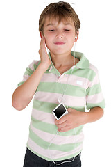 Image showing enjoying music on the go