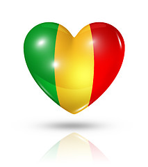 Image showing Love Mali, heart flag icon