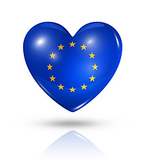 Image showing Love European union, heart flag icon