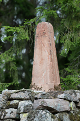 Image showing Stone mile marker