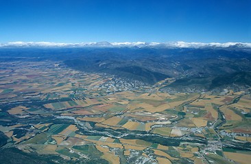 Image showing Aerial view of valley of Rio Aragon