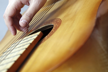 Image showing Playing the guitar