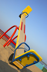 Image showing swing  on the beach