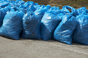 Image showing garbage packs