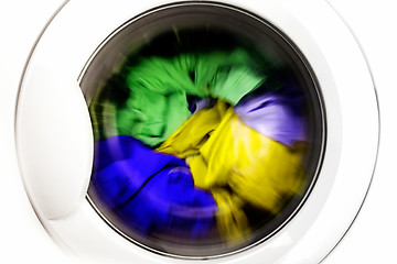 Image showing Clothes in laundry