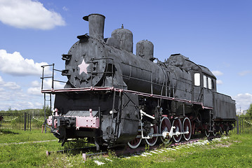Image showing Russian steam locomotive from the early 20th century