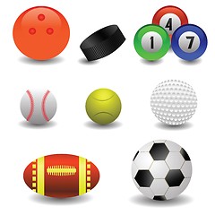 Image showing set of balls